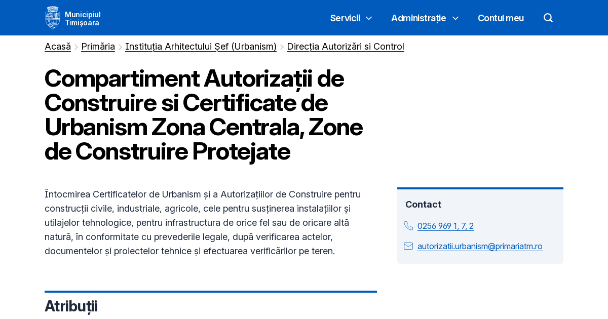 Compartiment Autoriza Ii De Construire Si Certificate De Urbanism Zona